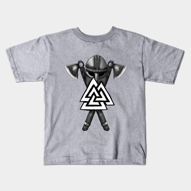 Viking Warrior Kids T-Shirt by Alpheratz